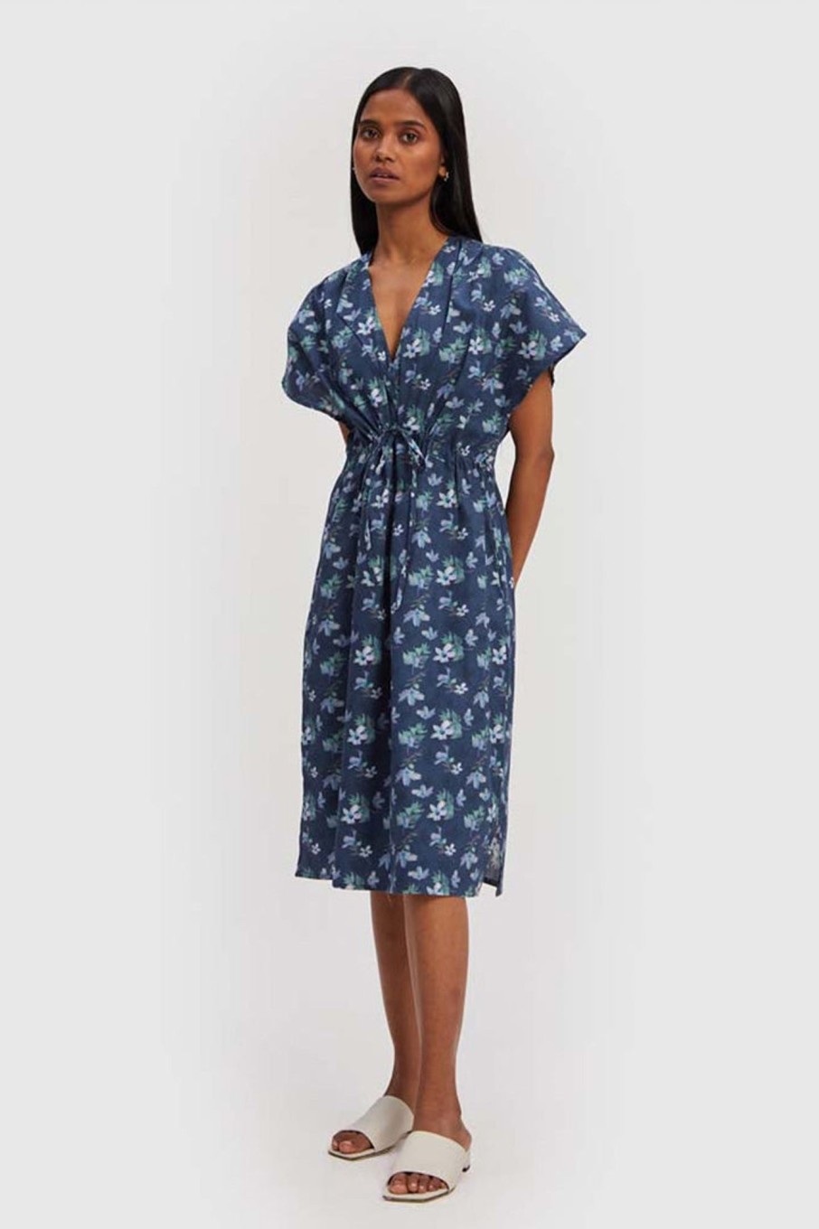 Reistor Dresses | Midnight Gathered Dress Midnight-Florals