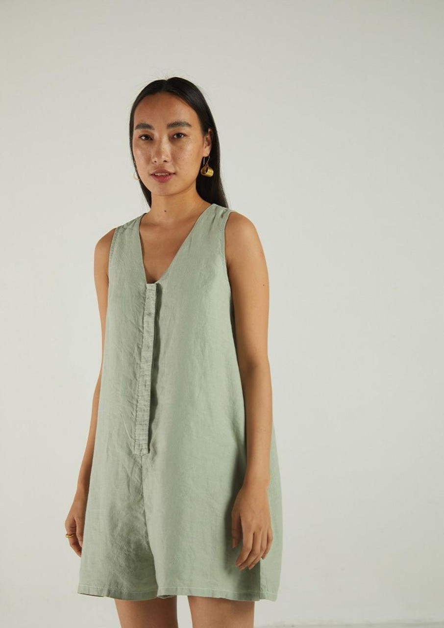 Reistor Jumpsuits | Romp And Play Romper Light Olive