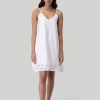 Reistor Dresses | Short Tent Dress In White Embroidery Coconut White