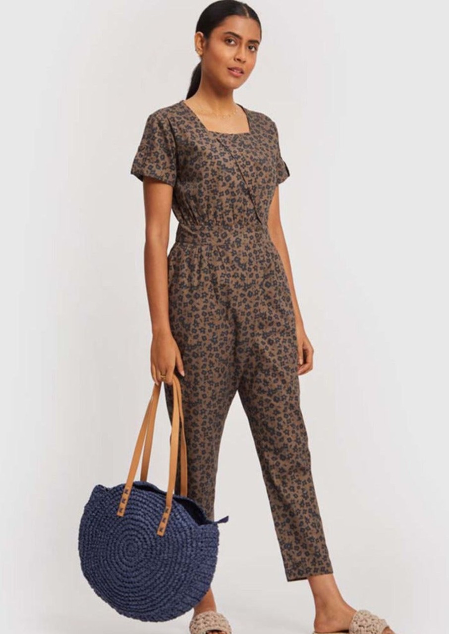 Reistor Jumpsuits | Overlap Jumpsuit Spotted