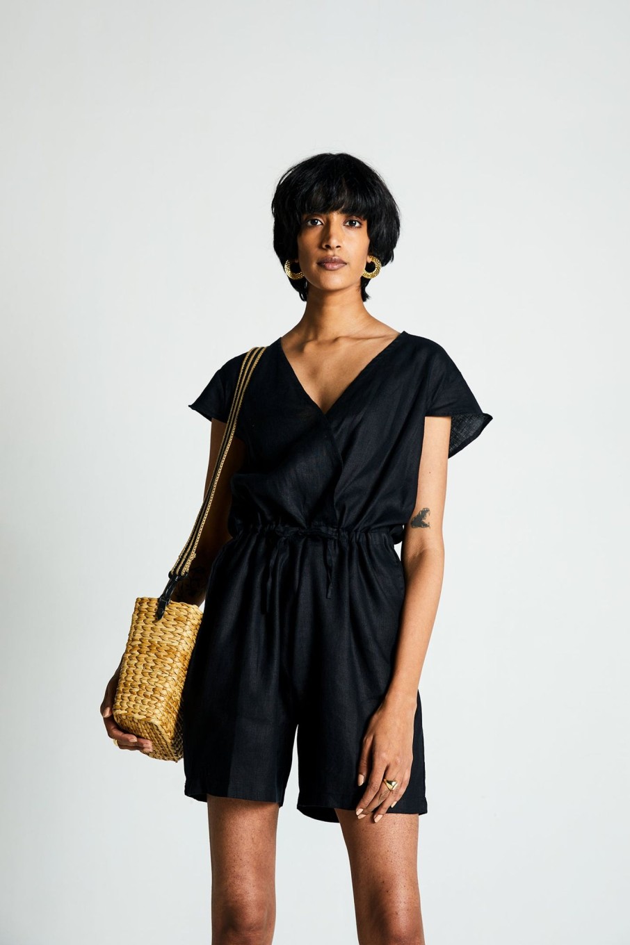 Reistor Jumpsuits | Smoke And Mirrors Romper Black