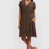 Reistor Dresses | Short Wrap Dress Spotted