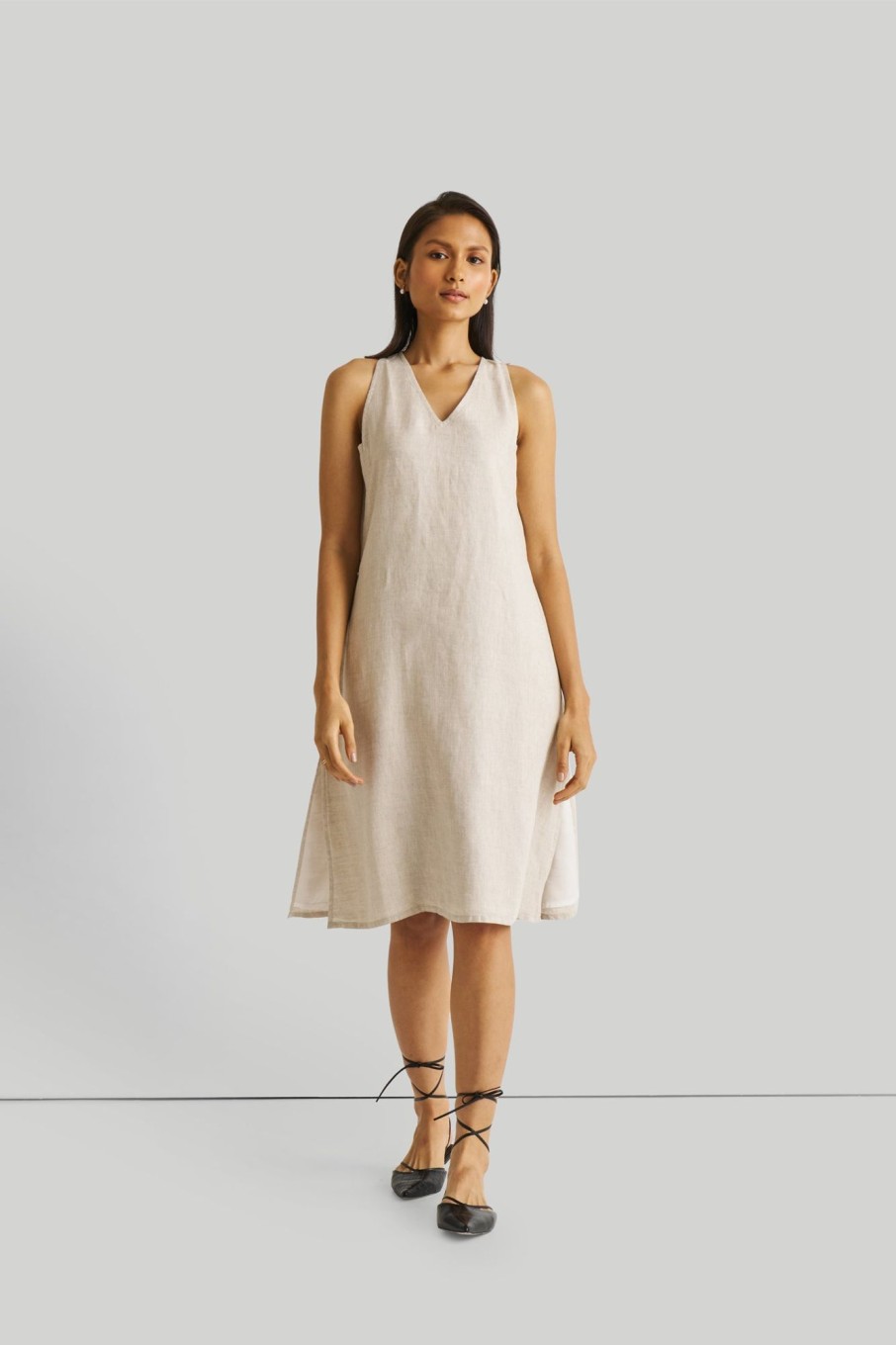 Reistor Dresses | Reading Tea Leaves Dress In Ecru Hemp Slub