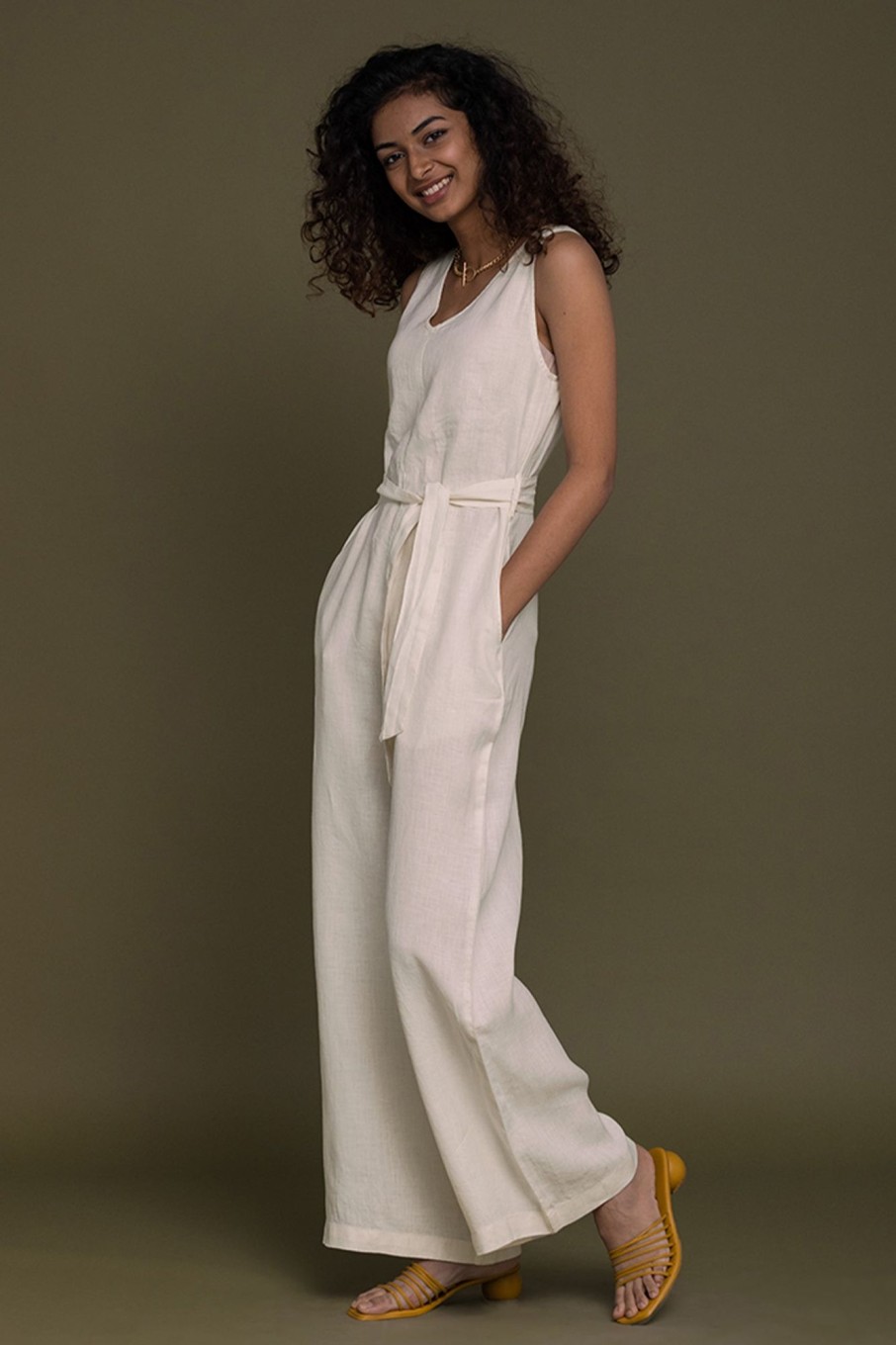 Reistor Jumpsuits | Breakfast In Bed Jumpsuit Shell Off-White