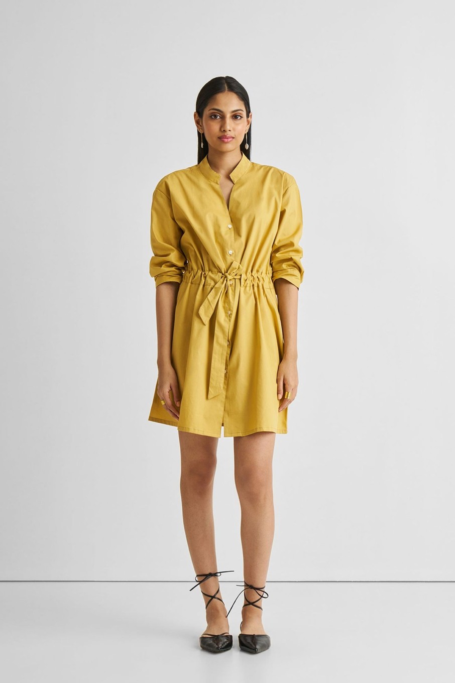 Reistor Dresses | Short Tie Waist Dress In Tuscan Sun