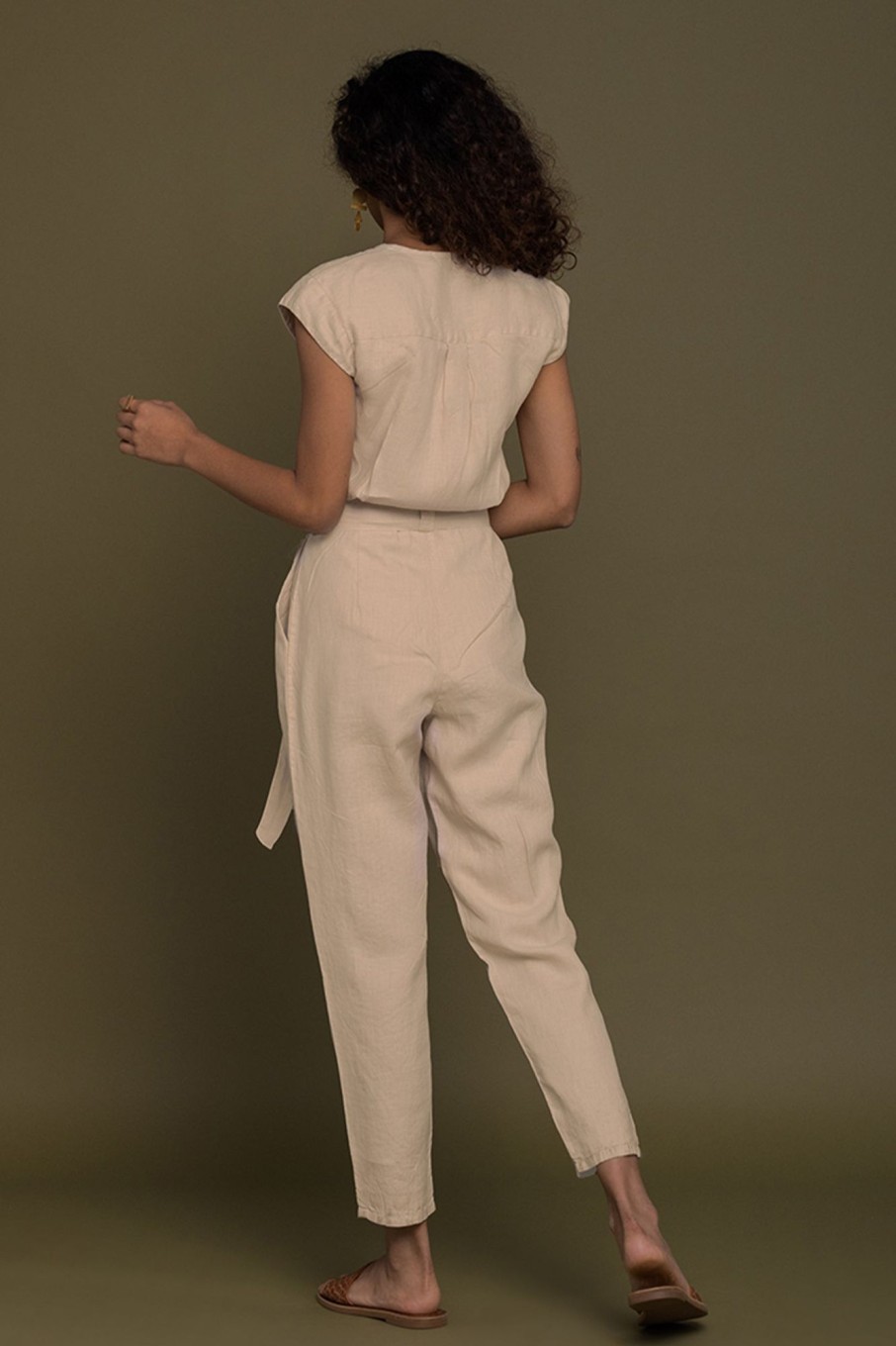 Reistor Jumpsuits | Evening Chai Jumpsuit In Sand Beige