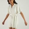 Reistor Jumpsuits | Barefoot In The Park Romper Shell Off-White