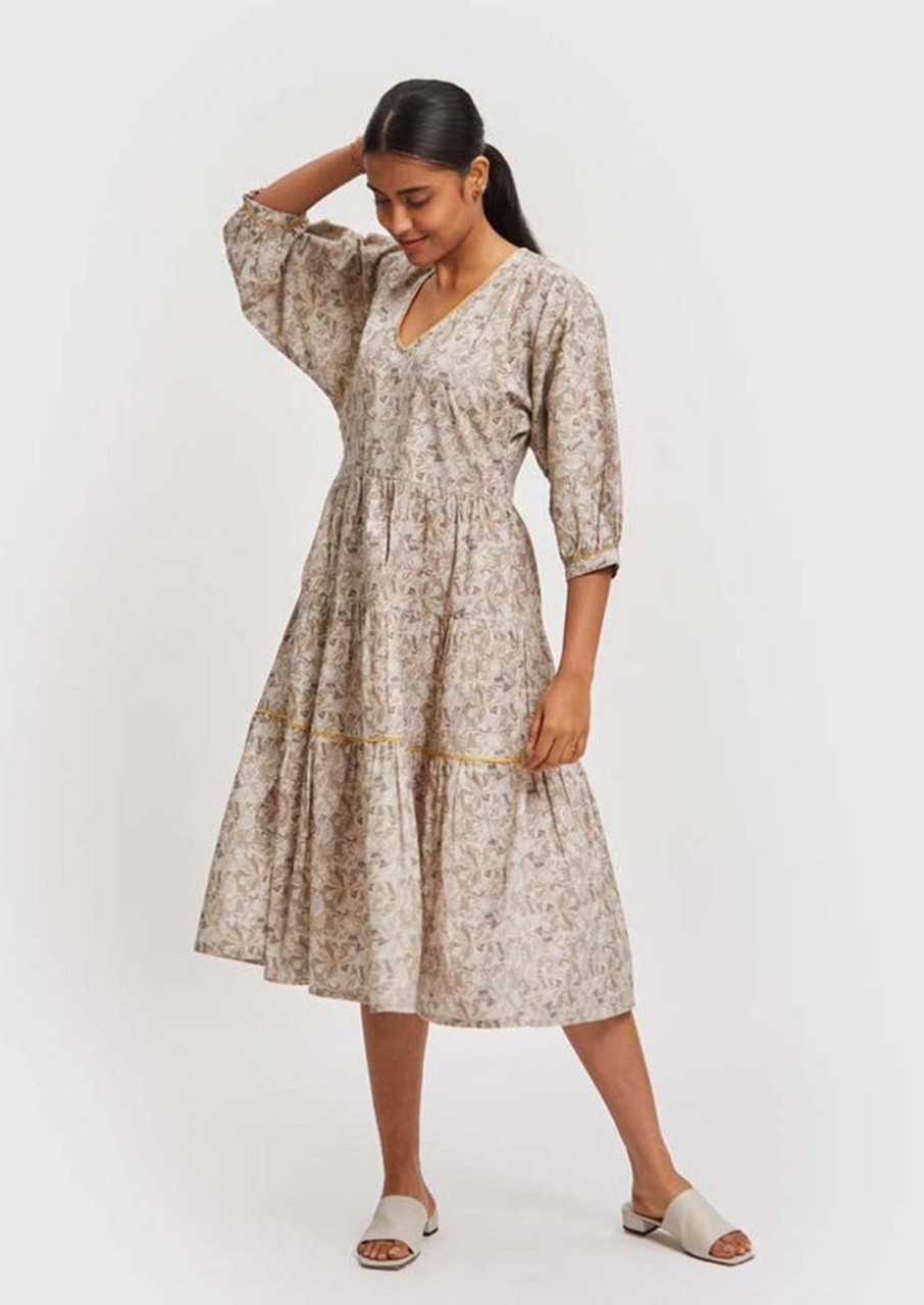 Reistor Dresses | Kimono Sleeve Midi Dress Safari Scenes