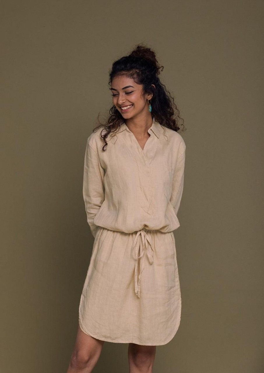 Reistor Dresses | Meet Me By The Cliff Dress Sand Beige