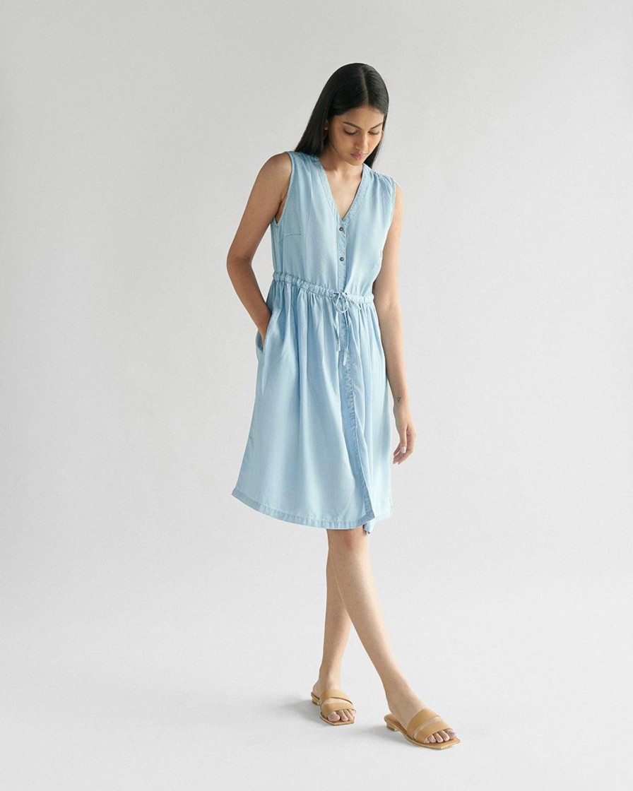 Reistor Dresses | Pina Colada Dress Ocean Blue