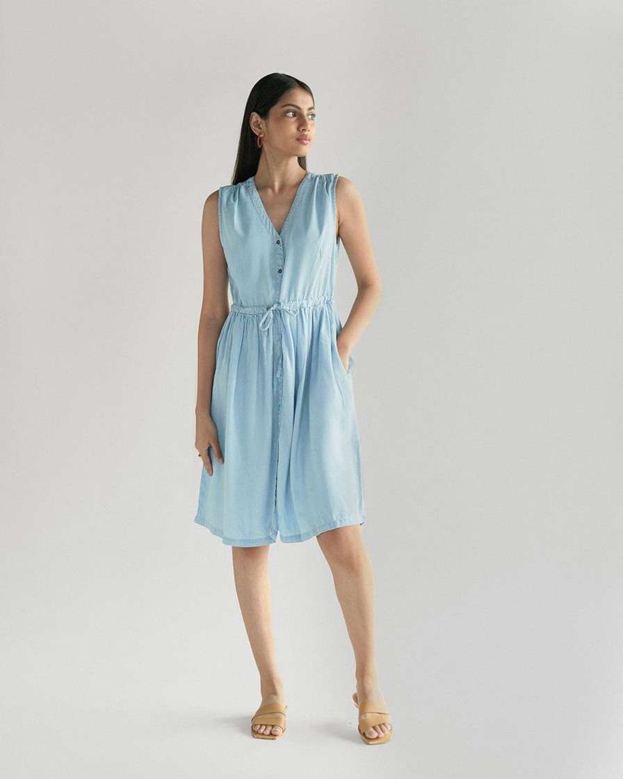 Reistor Dresses | Pina Colada Dress Ocean Blue