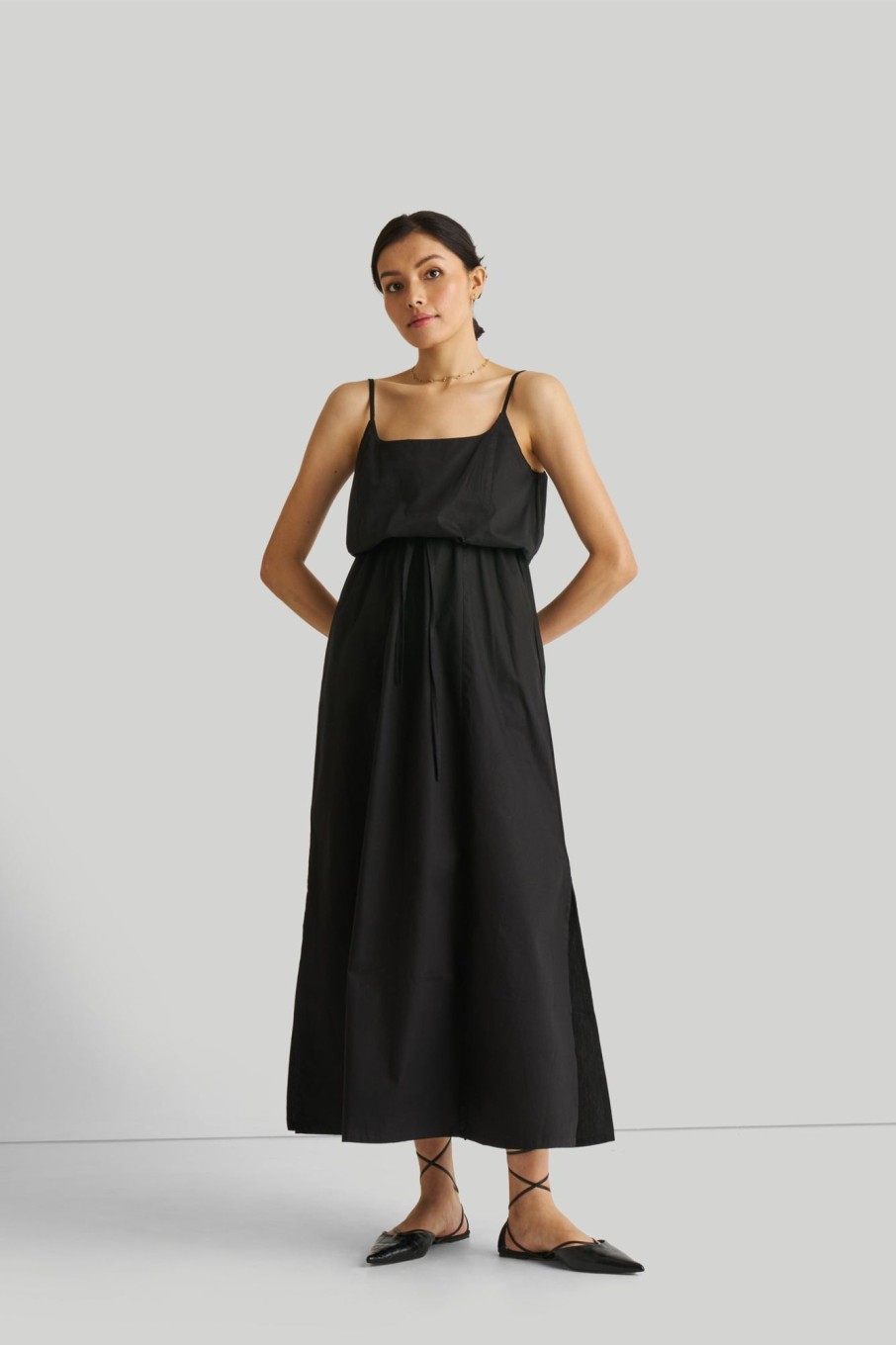 Reistor Dresses | Strappy Maxi Dress In Black