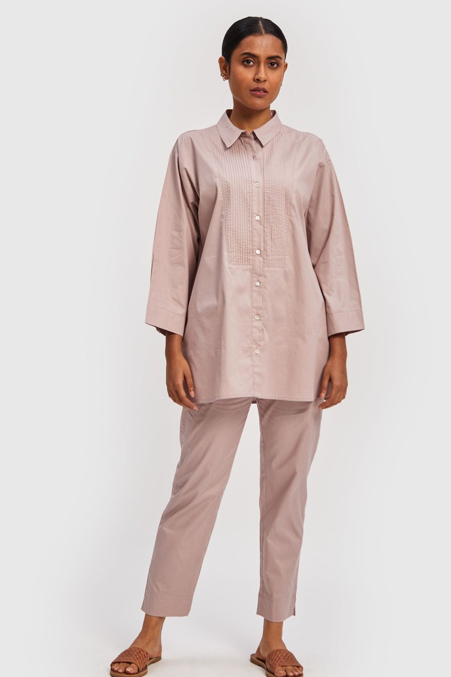 Reistor Tops | All In One Shirt Poplin Pink