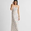 Reistor Dresses | Ruched Floral Strappy Maxi Dress Azalea Allure