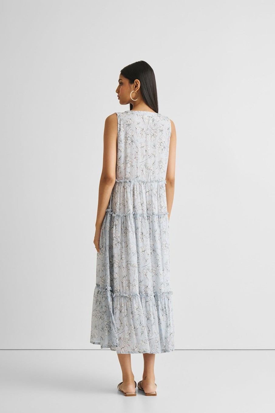 Reistor Dresses | Perfect Resort Maxi Dress In Blue Florals Peony Blues