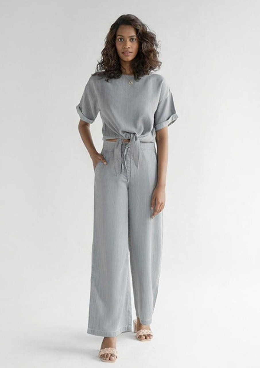 Reistor Co-Ord Sets | Twist And Sway Set Stone Grey