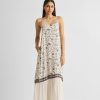 Reistor Dresses | Flowy Maxi Dress In Black Florals Wildflower Waltz