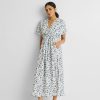 Reistor Dresses | Gathered Maxi Dress In Blue Florals Wisteria Whimsy