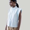 Reistor Tops | The Perfect Summer Button Down Summer Blue