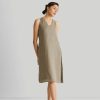 Reistor Dresses | Reading Tea Leaves Dress In Dark Olive Hemp Dark Green