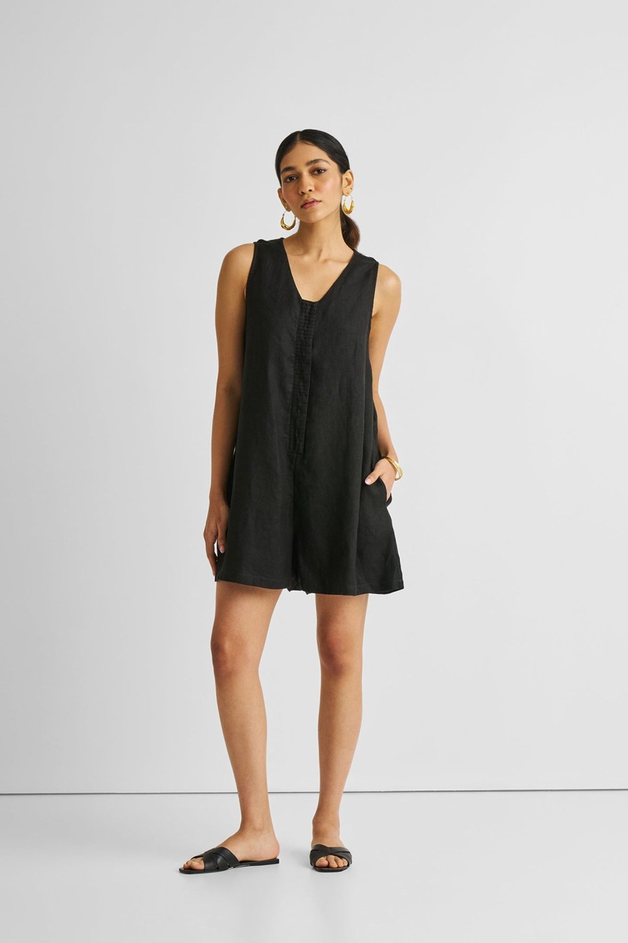 Reistor Jumpsuits | Romp And Play Romper Black