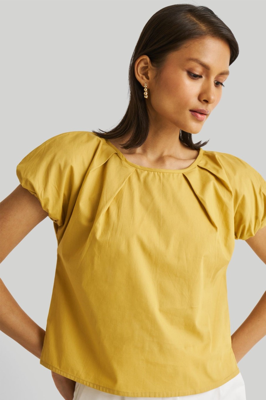 Reistor Tops | Balloon Sleeve Top Tuscan Sun