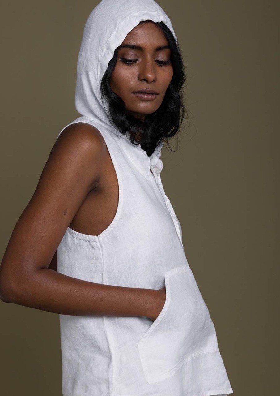 Reistor Tops | The Coastal Drive Hoodie Coconut White