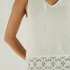 Reistor Tops | Sunkissed Shoulders Top Shell Off-White