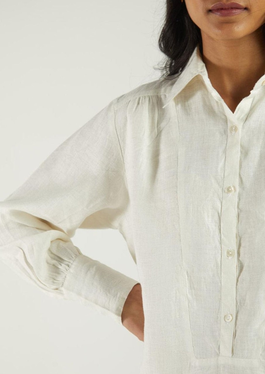 Reistor Tops | The Summer Shirt Shell Off-White