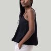 Reistor Tops | V-Neck Camisole With Lace Black